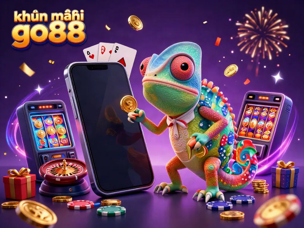 Experience exciting khuyến mãi go88 moments with dynamic chameleon casino owner and vibrant gaming elements.