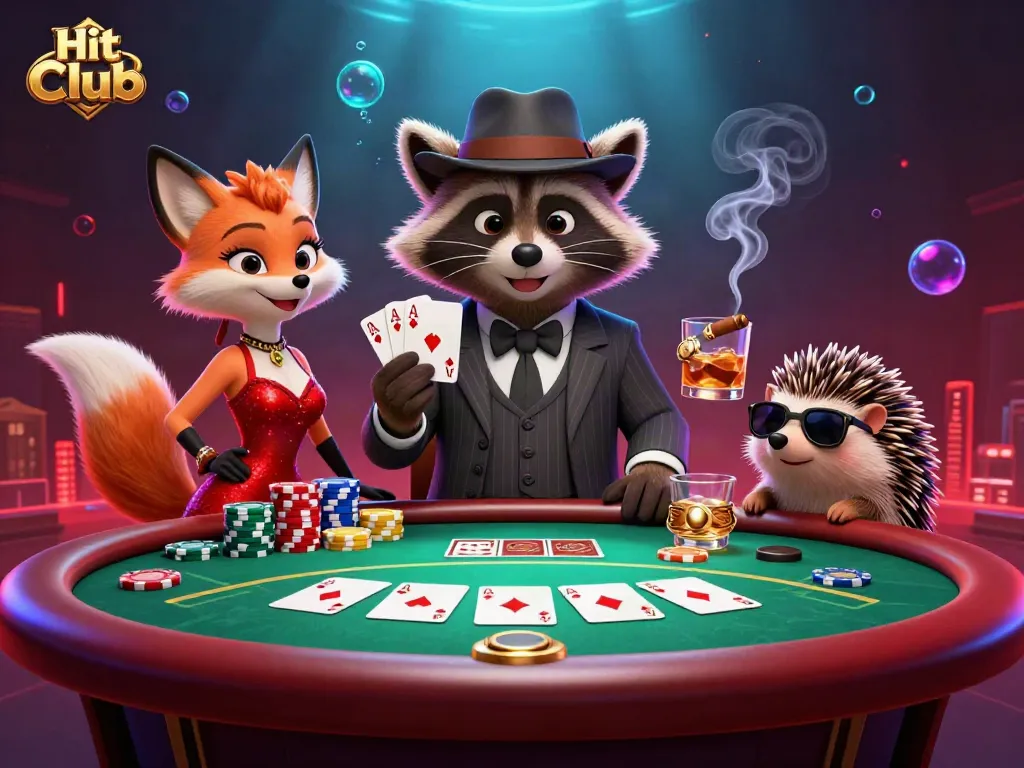 Join Hit Club for an exciting poker night with thrilling card action and vibrant casino atmosphere.